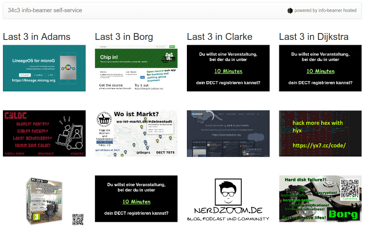 Now showing on the screens