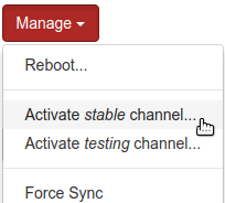 manually upgrading