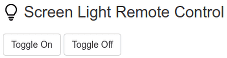 Remote control interface in action