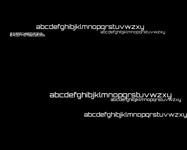 Snapshot of font test benchmark output