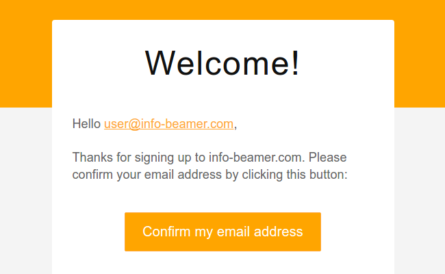 New email example