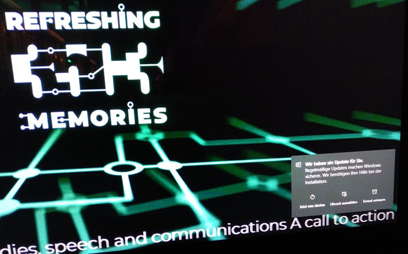 Oh no. Windows updates!