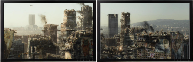 Playing HEVC across two displays on the Pi4